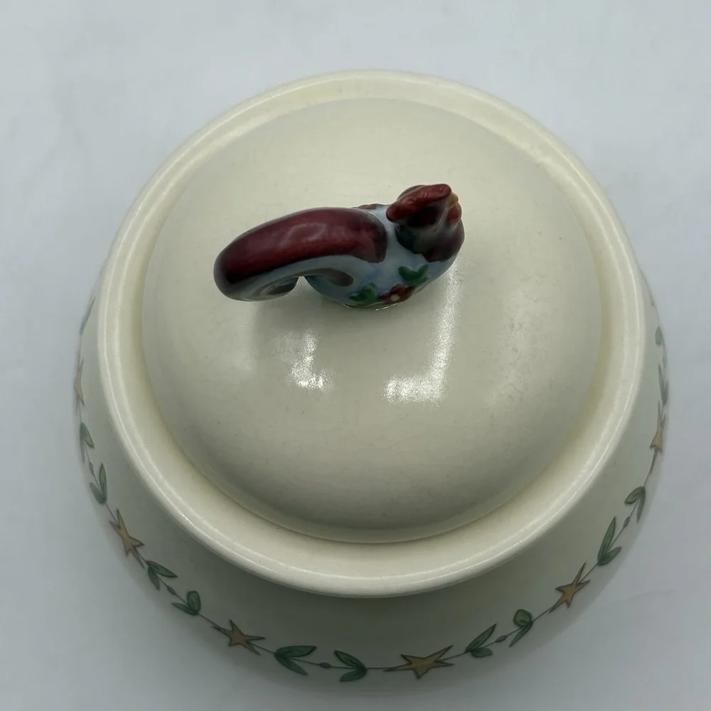 Vintage Y2K‎ Teapot & Sugar Bowl w/ Rooster Decoration Country Style Farmhouse